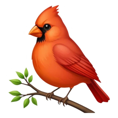 cardinal emblem with a touch of orange sticker