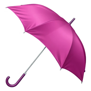 Dark pink umbrella with bow on the holder sticker