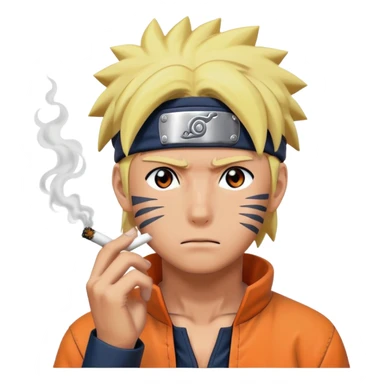 Naruto smoking weed sticker