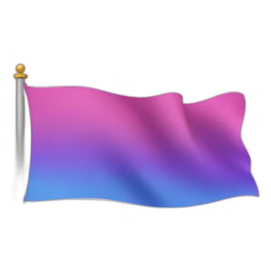 Flag horizontal pink, purple, blue sticker