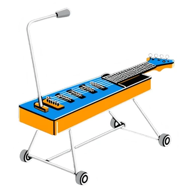 pedal steel guitar sticker