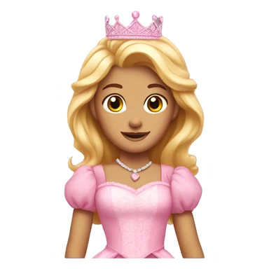 pretty pink princess sticker