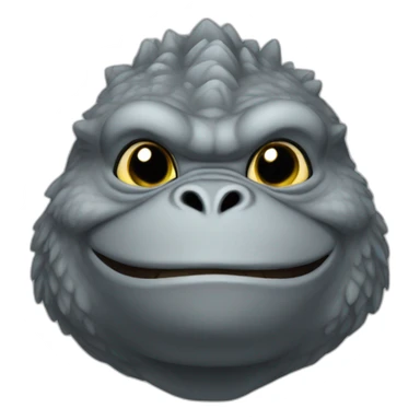 minilla cute grey sticker