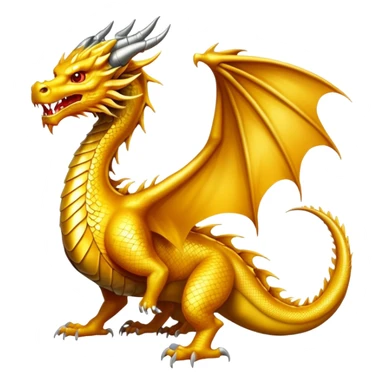 Big golden dragon  sticker
