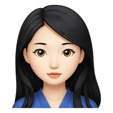 Beautiful Asian woman sticker