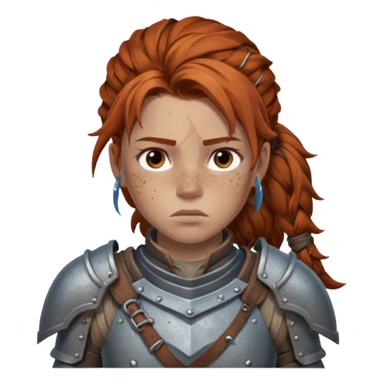sad aloy from horizon forbidden west the game sticker