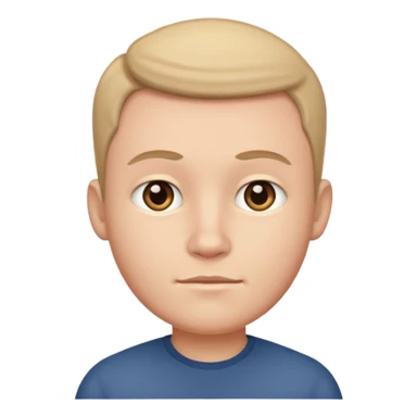 very big head and small body male sticker