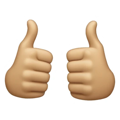 maximal effort thumbs up sticker