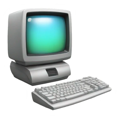 Aesthetic computer sticker