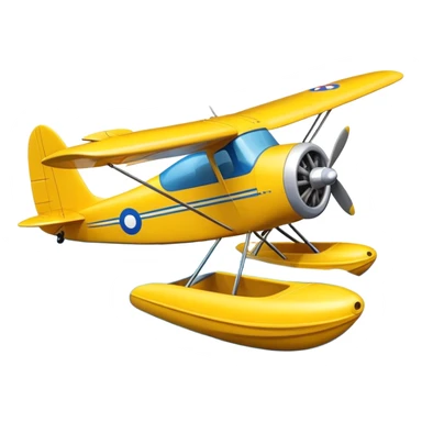 J3cub airplane on floats  sticker