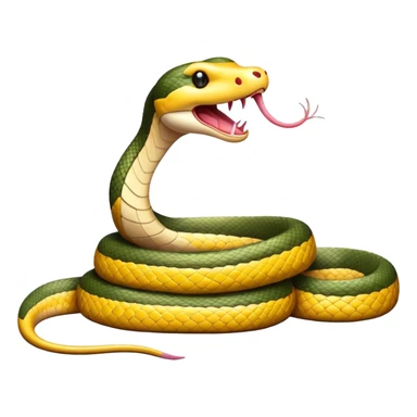 Snake eating mouse sticker