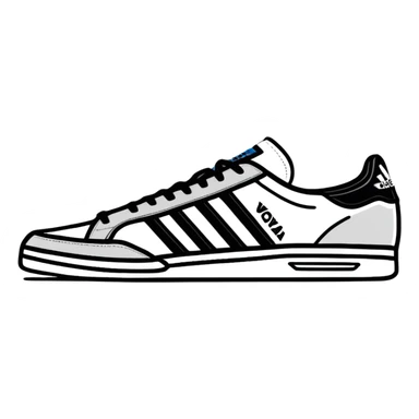 vova adidas logo sticker