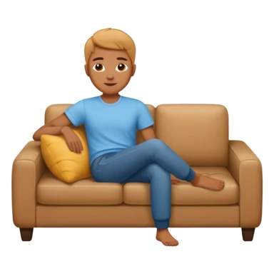 Therapy on couch sticker