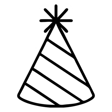 party hat sticker