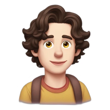 home Simpson timothee chalamet and the pig from gravity falls sticker