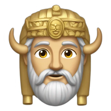 cyrus the great with two horns sticker