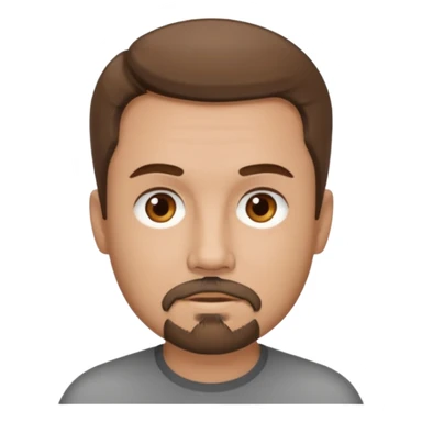 MALE, BROWN HAIR, GREY GOATY, ROUND FACE sticker