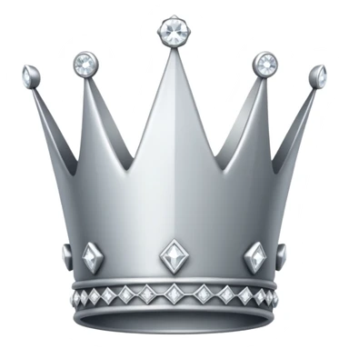silver crown made of diamonds sticker