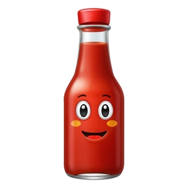 en ketchup som är kär sticker