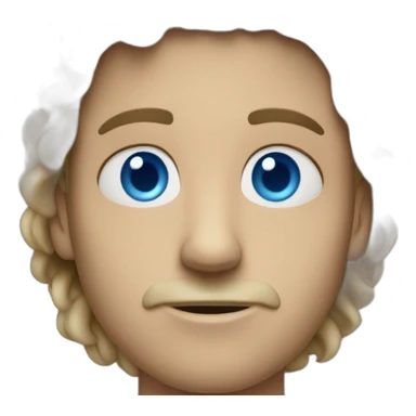 filmmaker white blue eyes sticker