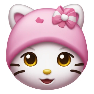 Hello kitty with bear sticker