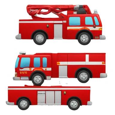 fire engine car sticker