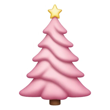 Light pink Xmas tree sticker