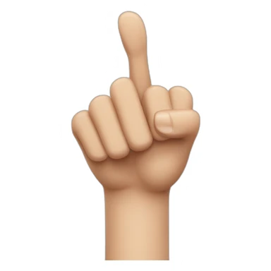 Thumbs up with long nails sticker