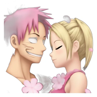 Sakura haruno kiss luffy sticker