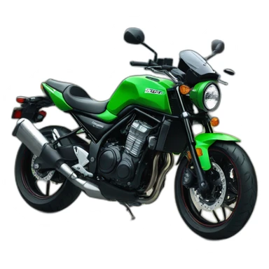 Frog in a kawasaki z650rs sticker