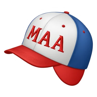 Hat with MAGA sticker