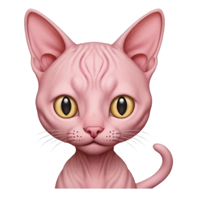 Skinless cat sticker