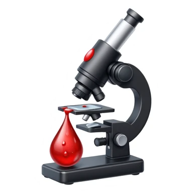 olhando sangue no microscopio sticker