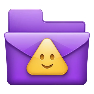 purple download folder sticker