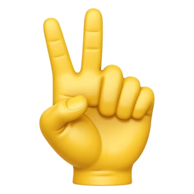 A 3D Apple-style yellow hand emoji, closed fist with thumb pointing backward over the shoulder direction, smooth rounded shape, shiny surface, clean minimal background. AND MOTİON LİNE sticker