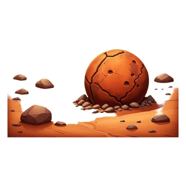 mars planet sticker