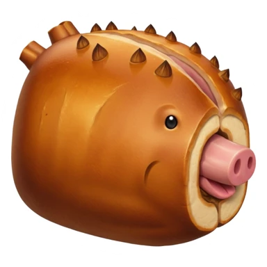 a roasted joint of pork emoji sticker
