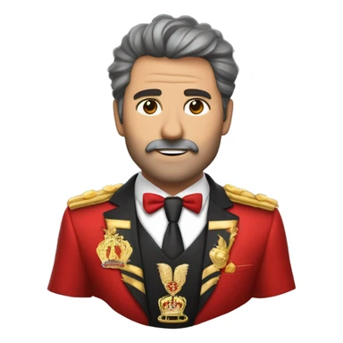 Un leon  rugiendo con corona de brillo de Reyna y cuerpo de mujer con traje rojo  sticker