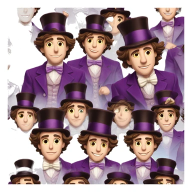 Timothée Chalamet as adult wonka sticker