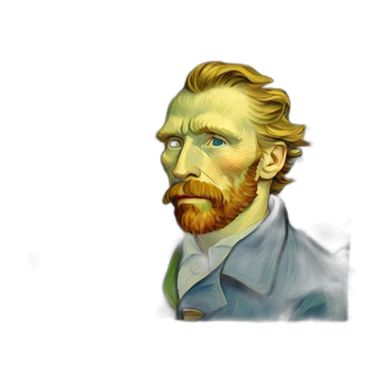 van Gogh paint sticker