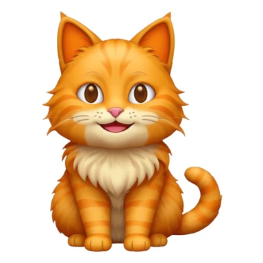 Emoji cat full body sticker
