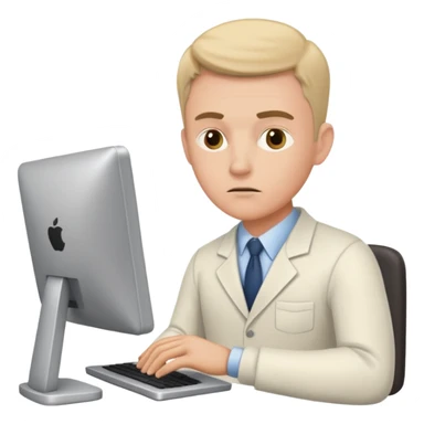 a white man passes test on computer sticker