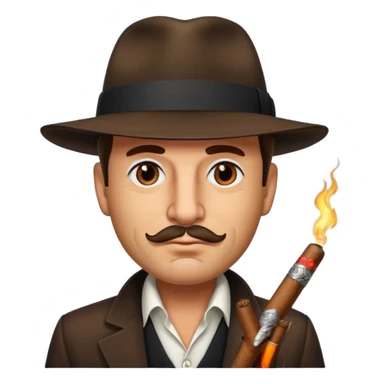 mafia boss cigar sticker
