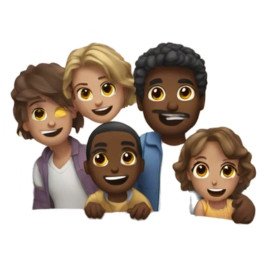 5amigos viendo el atardecer sticker