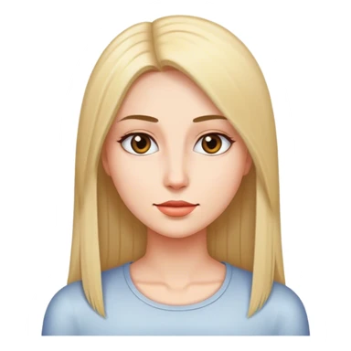 Mujer con pelo lacio  sticker