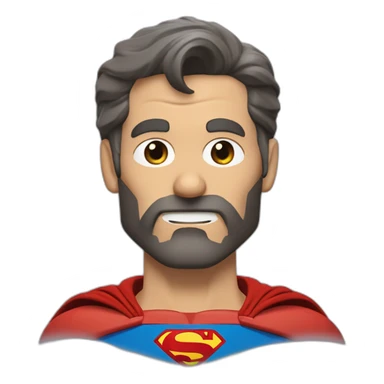 Superman de edad avanzada y con barba sticker