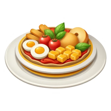 emoji for food has one object sticker