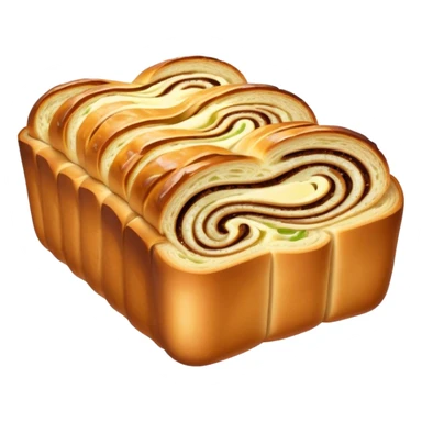 Garlic bread babka sticker
