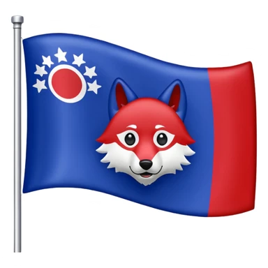 Flag that says #Wolf99 sticker