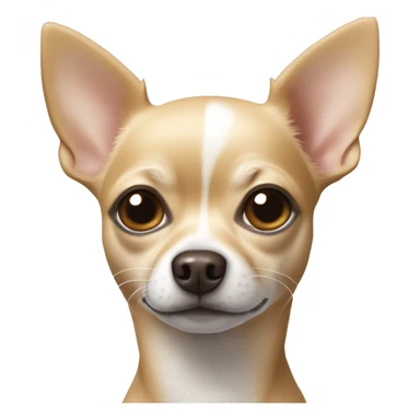Chihuahua beige with a white spot on the forehead sticker